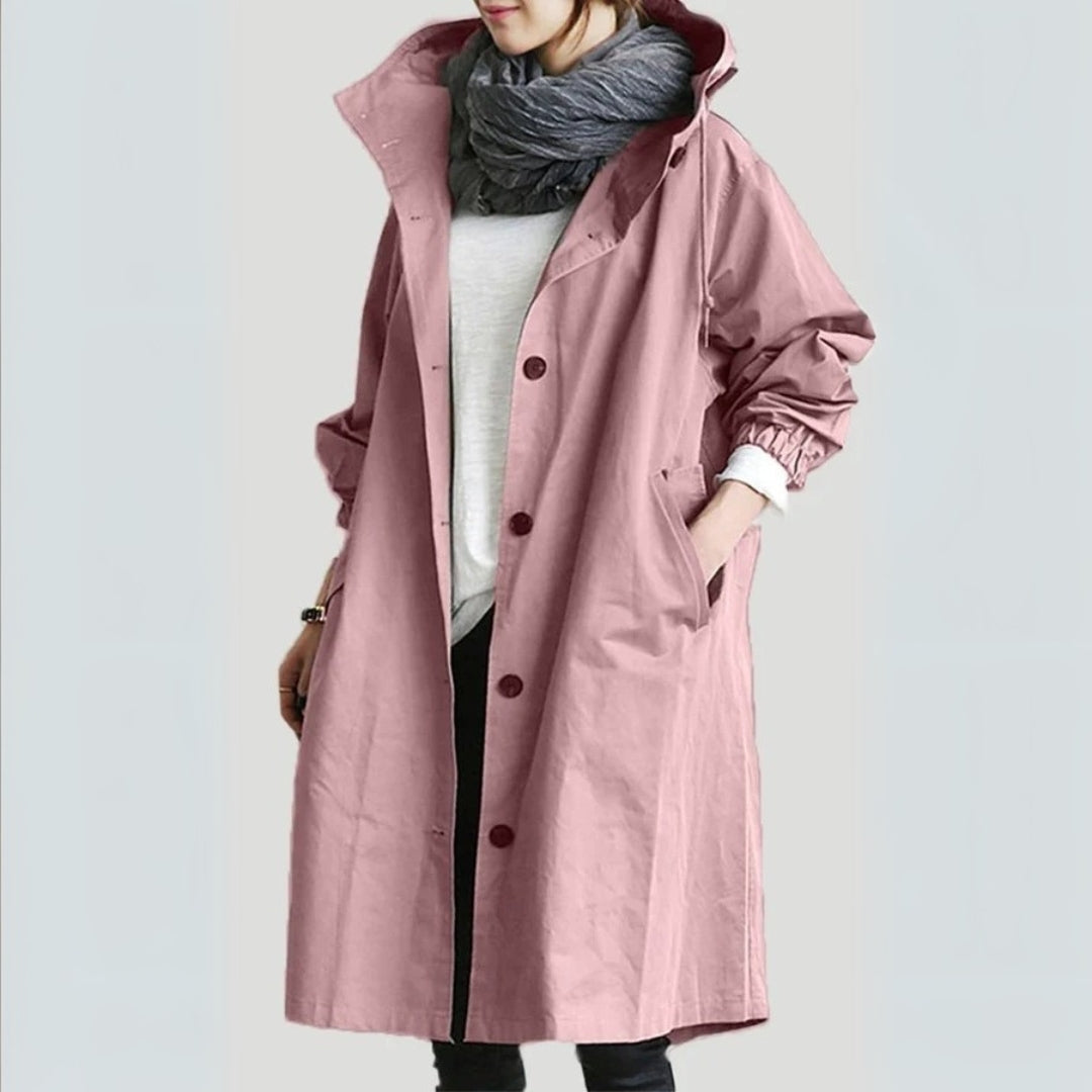 Lena - Relaxed Hooded Trenchcoat