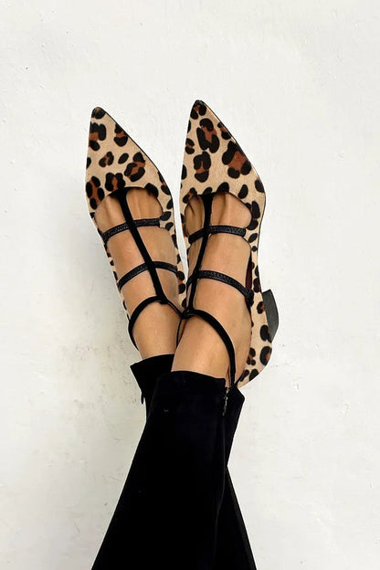 Bridget | Leopard Print Strappy Heels