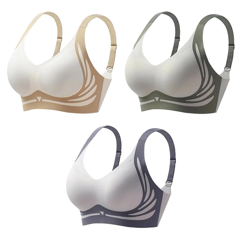 Last Day Buy 1 Get 3 Packs🎁Super Collection Bra | Wireless Push-Up Bra👍No More Sagging Breasts