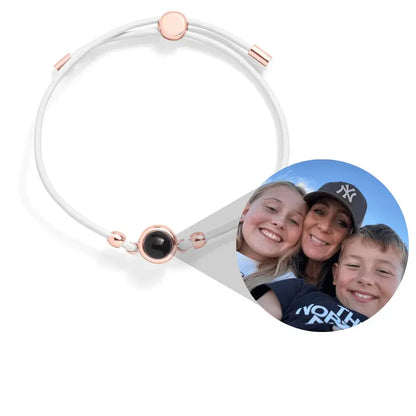 Custom Leather Photo Bracelet