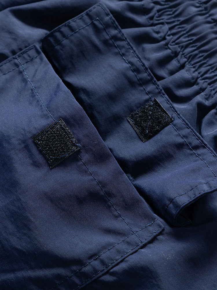 Men's Palm Tree Shirt with Flamingo Print and Drawstring Swim Shorts