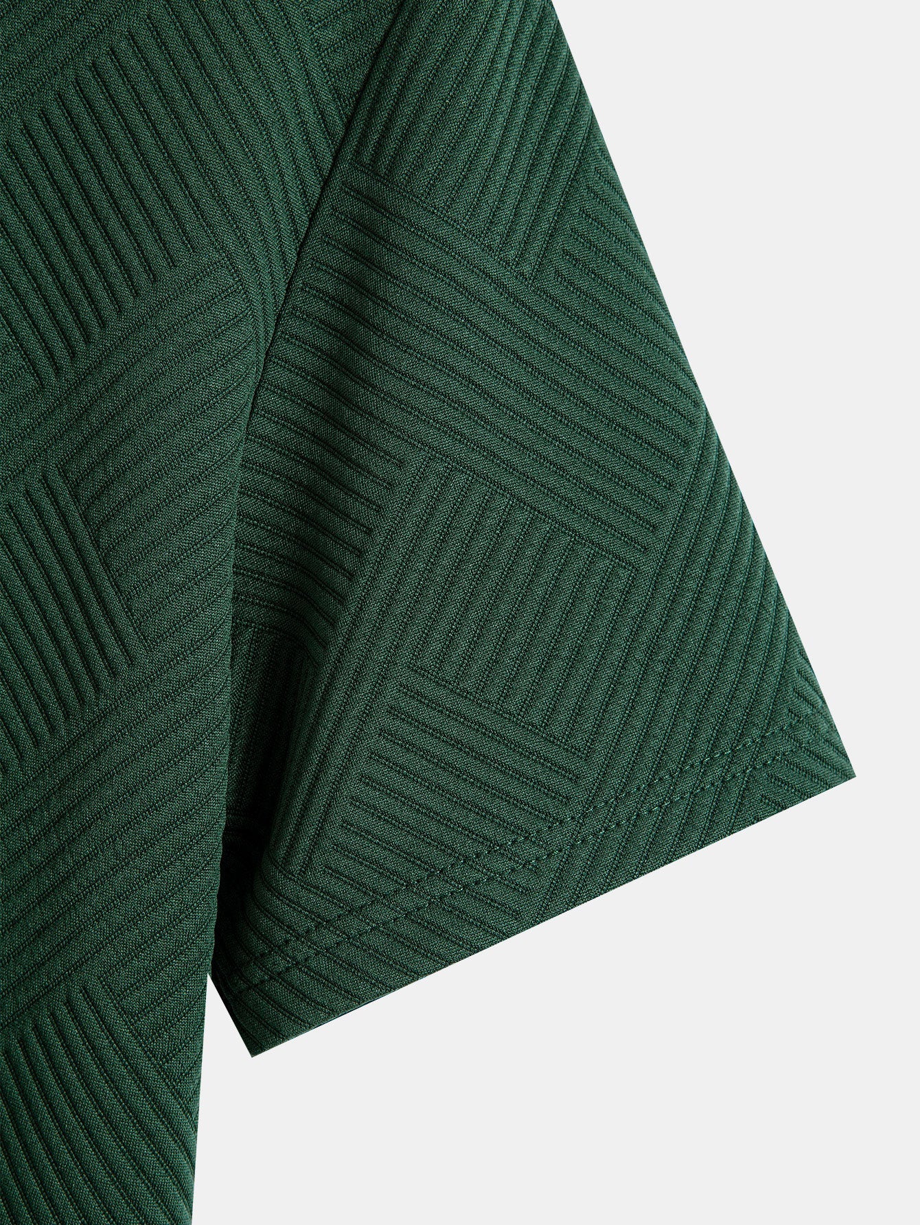 Striped Jacquard T-Shirt & Shorts Set with Hood