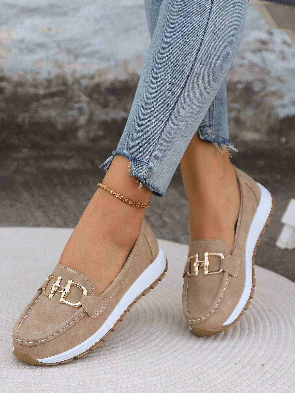 Ellie | Flat Loafers with Buckle