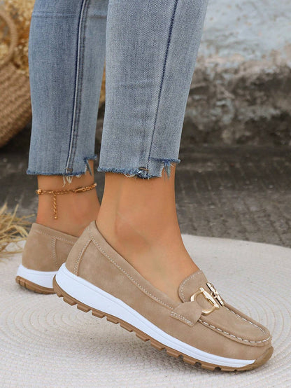 Ellie | Flat Loafers with Buckle