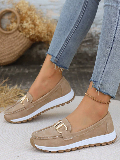 Ellie | Flat Loafers with Buckle