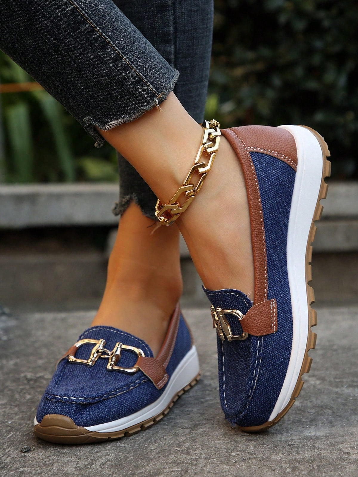 Ellie | Flat Loafers with Buckle