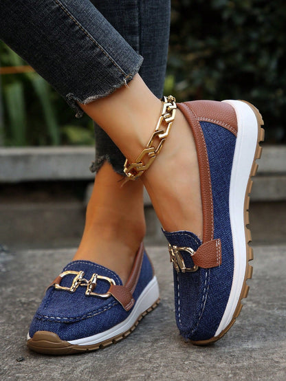 Ellie | Flat Loafers with Buckle
