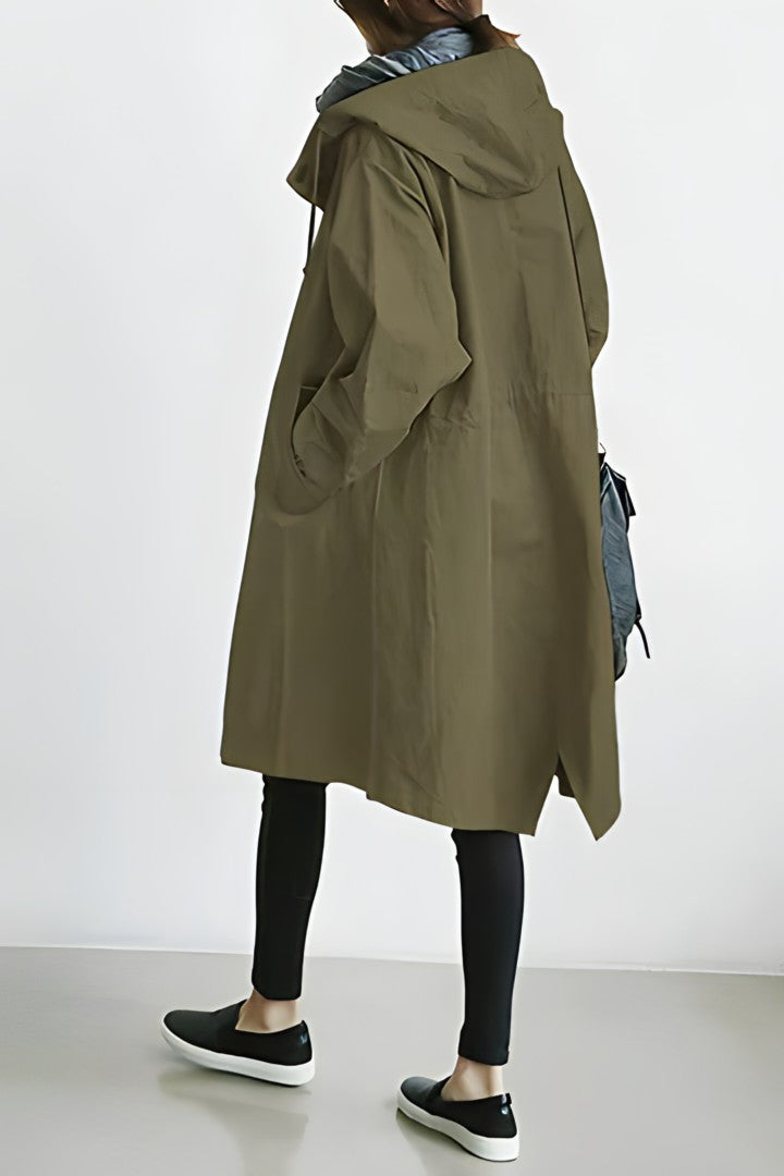 Lena - Relaxed Hooded Trenchcoat