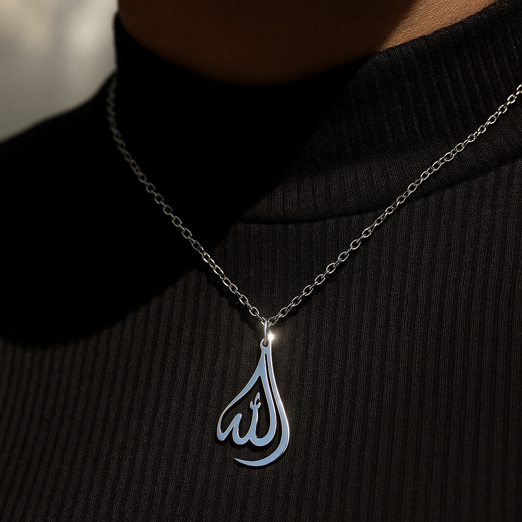 Allah Calligraphy Necklace Waterproof
