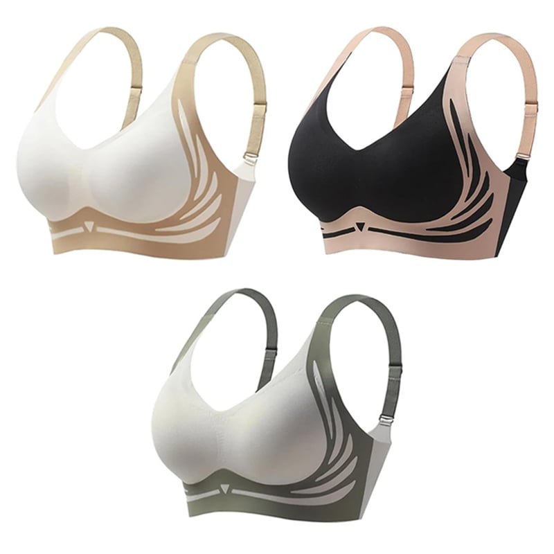 Last Day Buy 1 Get 3 Packs🎁Super Collection Bra | Wireless Push-Up Bra👍No More Sagging Breasts
