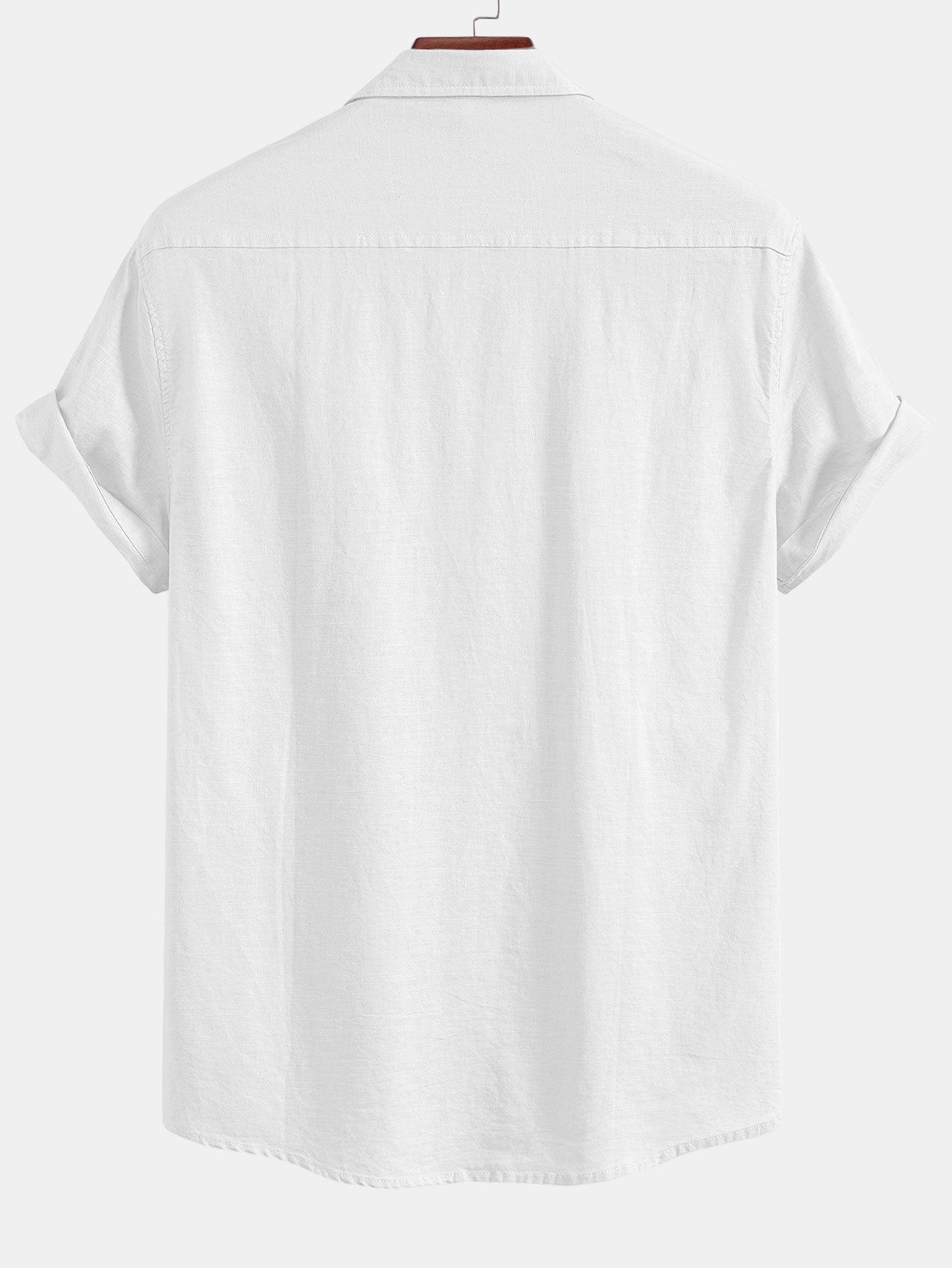 Elegant Men’s Linen Shirt with Pocket and Button