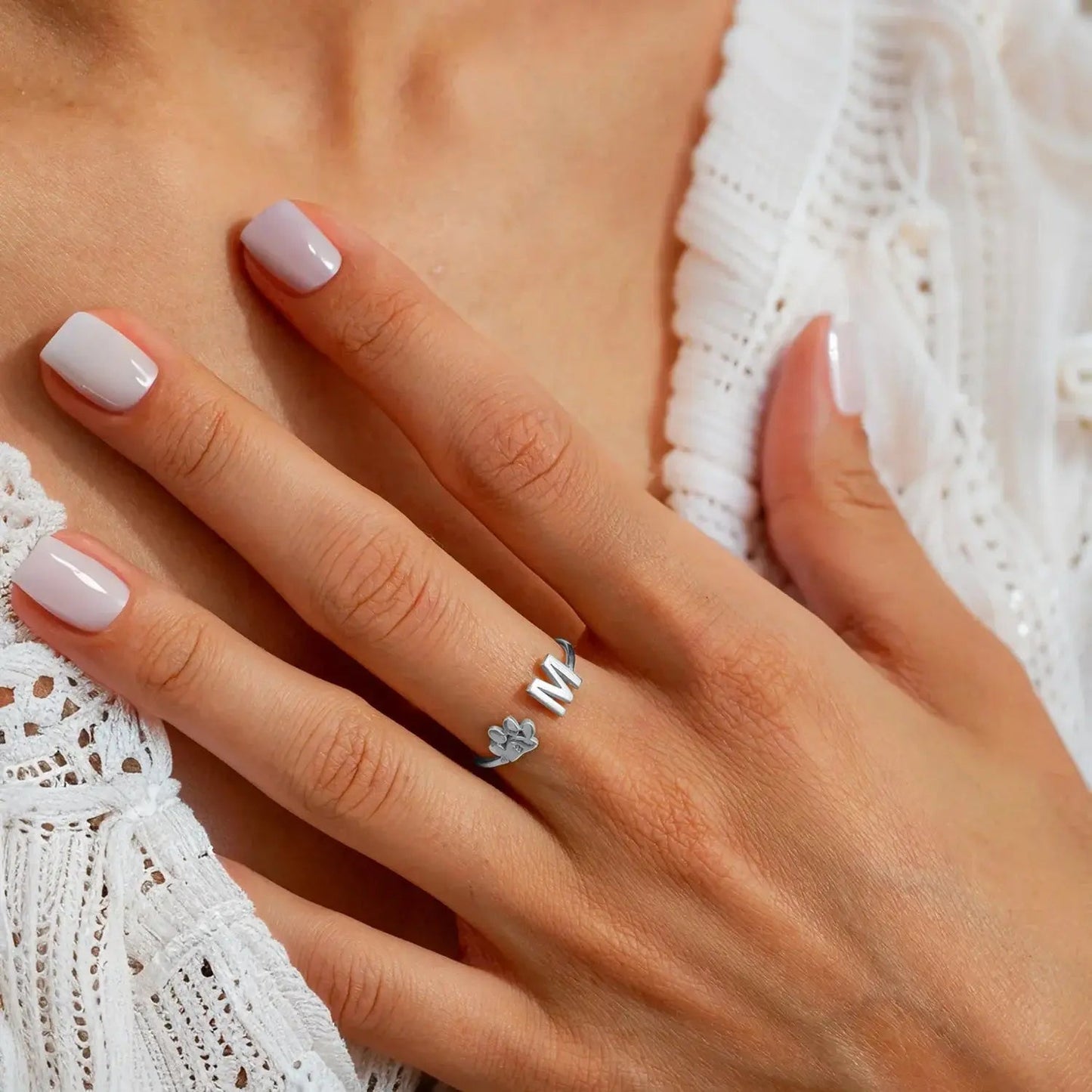 Custom Pet Initial Ring