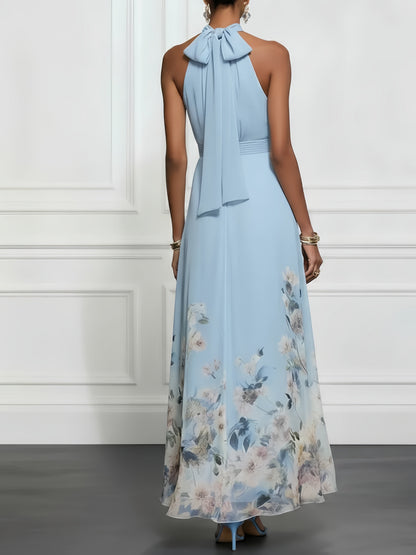 Laila | Floral Halter Maxi Dress