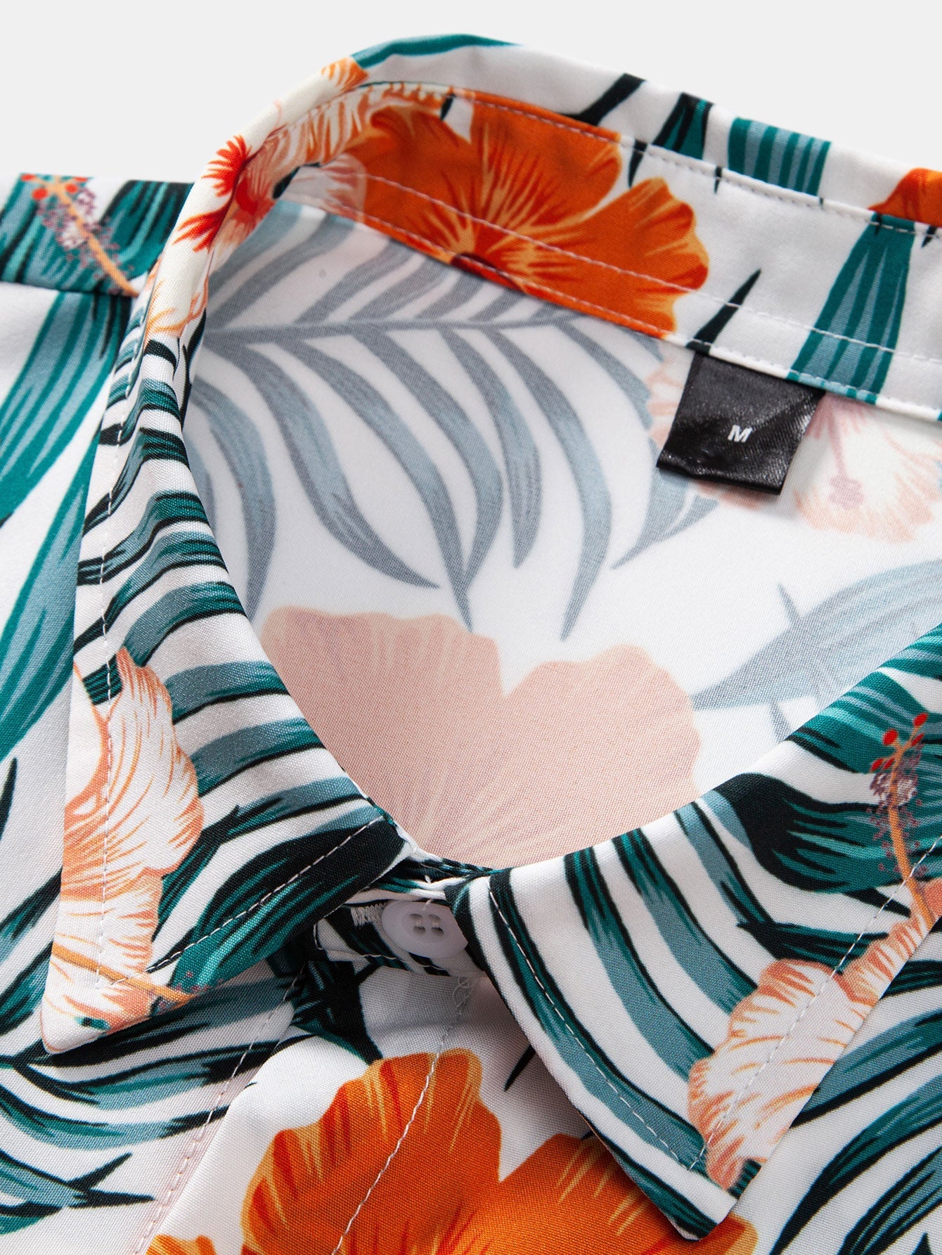 Outfits Tropical Flowers Print Button Up Shirt & Drawstring Swim Shorts