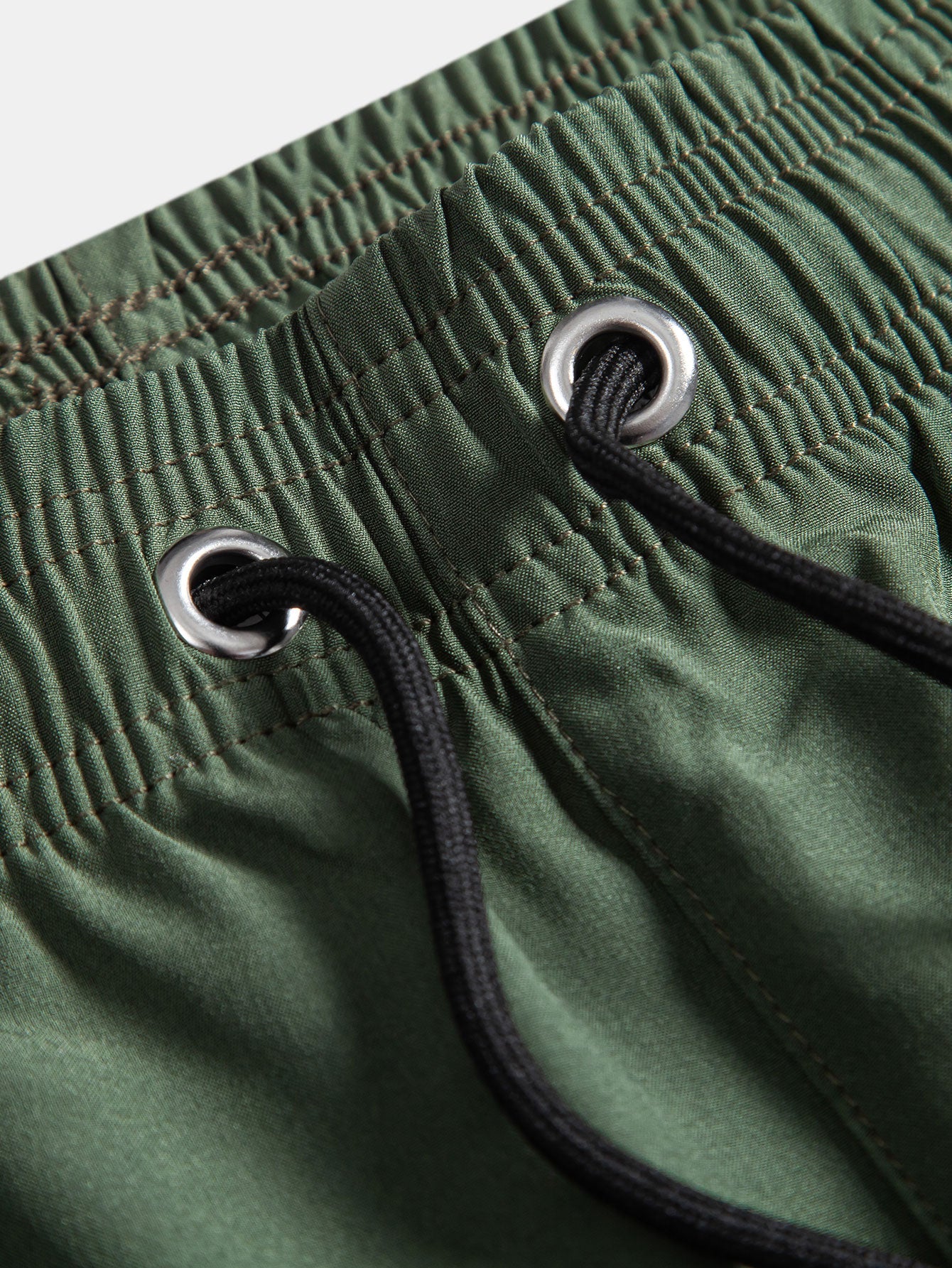 Palm Tree & Beer Print Shirt with Solid Drawstring Swim Shorts