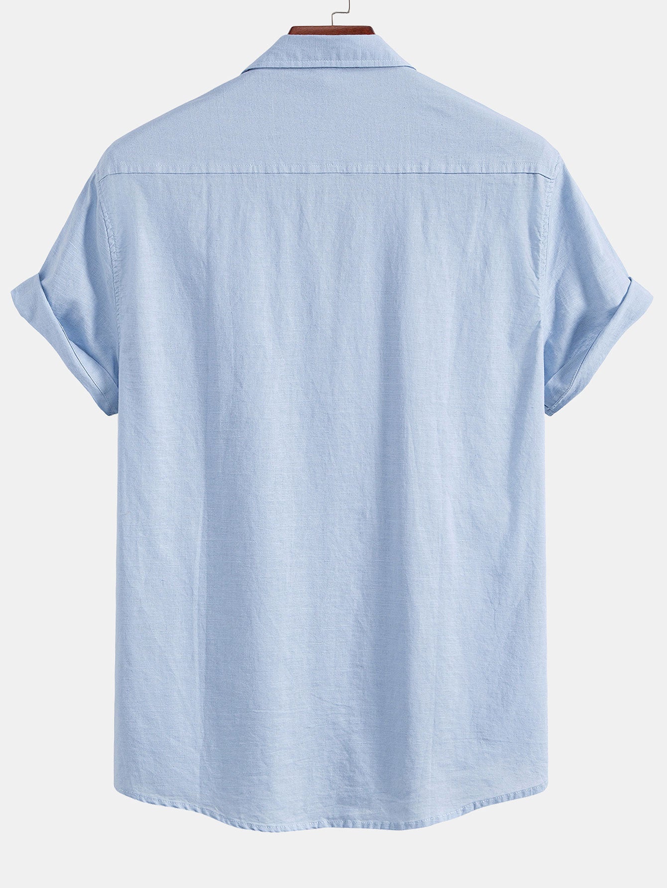 Elegant Men’s Linen Shirt with Pocket and Button