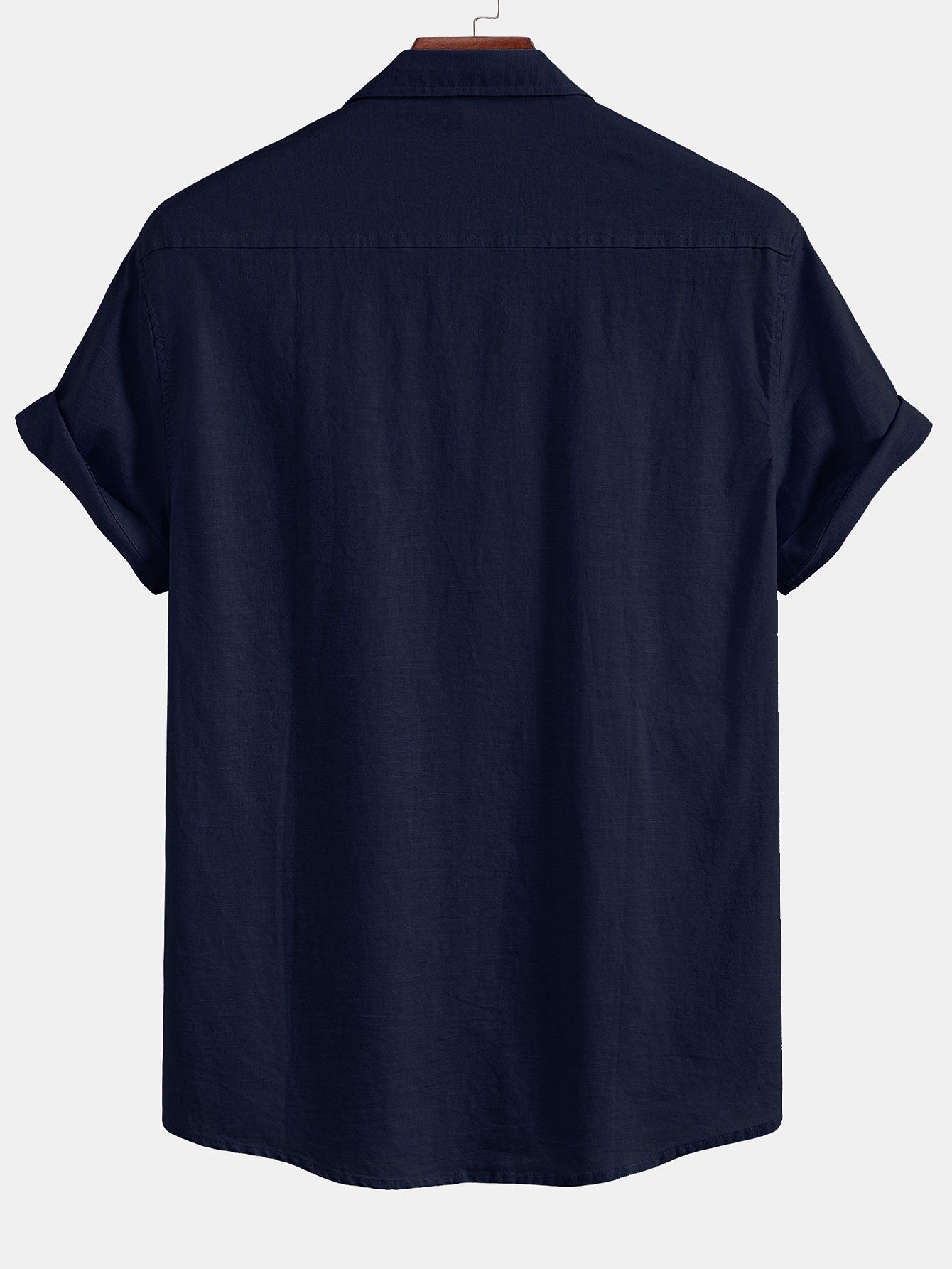 Elegant Men’s Linen Shirt with Pocket and Button