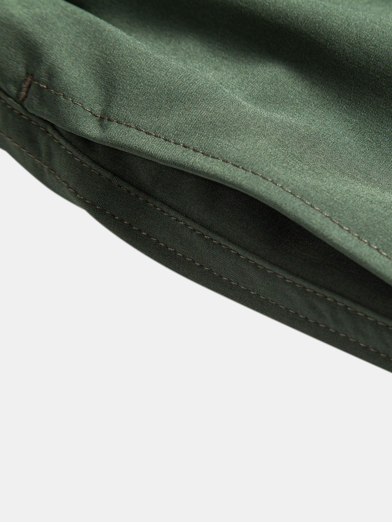 Palm Tree & Beer Print Shirt with Solid Drawstring Swim Shorts