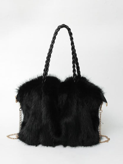CHARLOTTE | Versatile Plush Velvet Shoulder Tote Bag