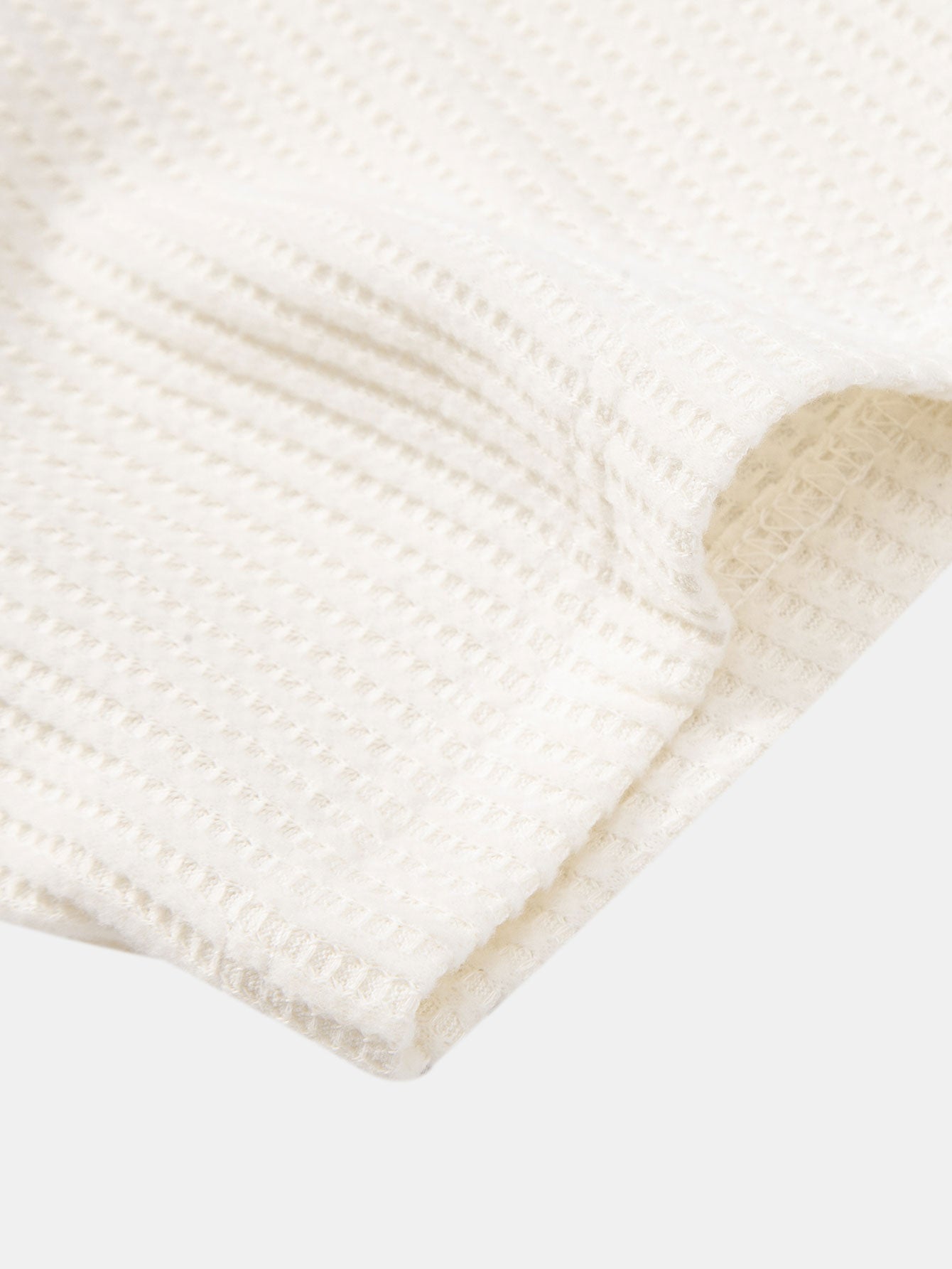 Men’s Waffle-Style Shirt with Drawstring Knit Shorts