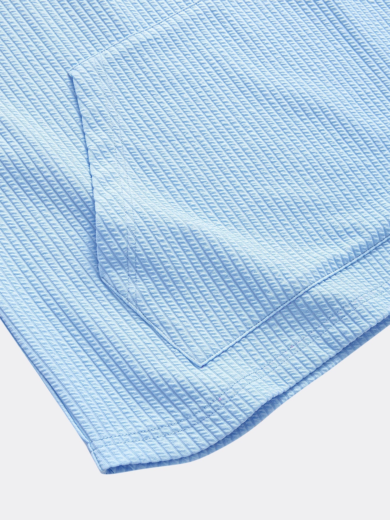 Ribbed LoungeFit™ Hooded Set – Kangaroo Pocket Tee & Drawstring Shorts