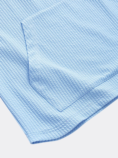 Ribbed LoungeFit™ Hooded Set – Kangaroo Pocket Tee & Drawstring Shorts