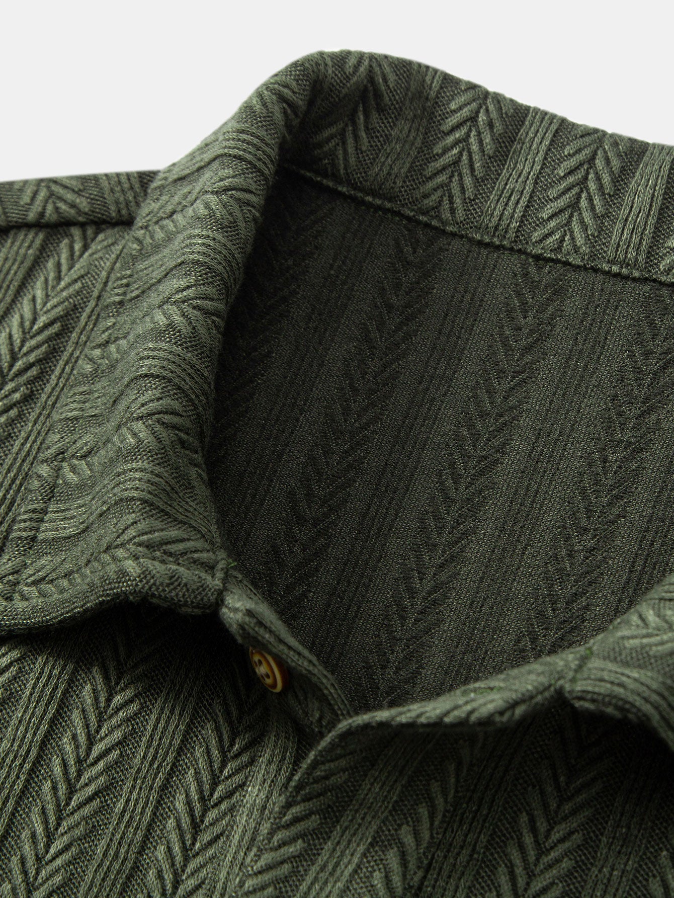 Polo Shirt with Unique Wheat Ear Jacquard Pattern