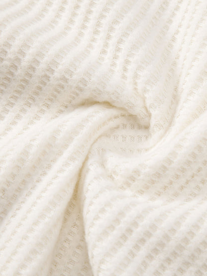 Men’s Waffle-Style Shirt with Drawstring Knit Shorts