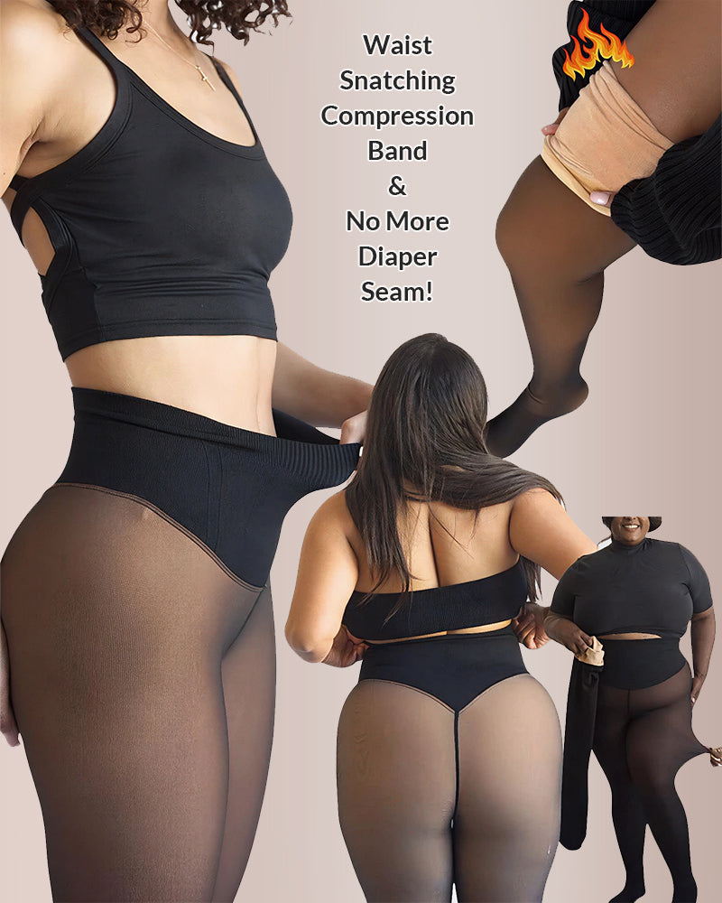 One-Seam Slimming Thermal Tights