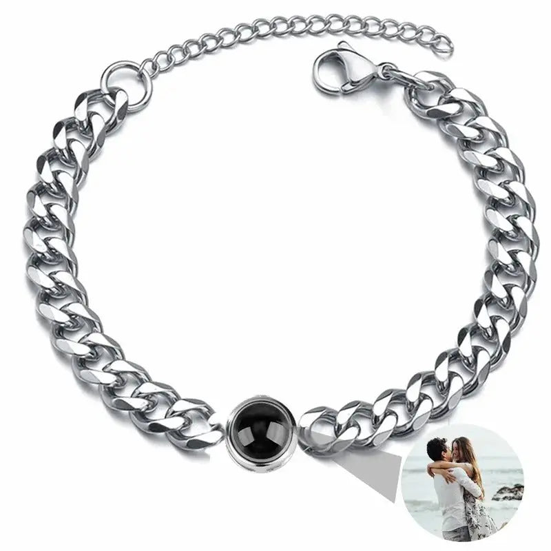 Custom Bracelet with Photo Projection (unisex)