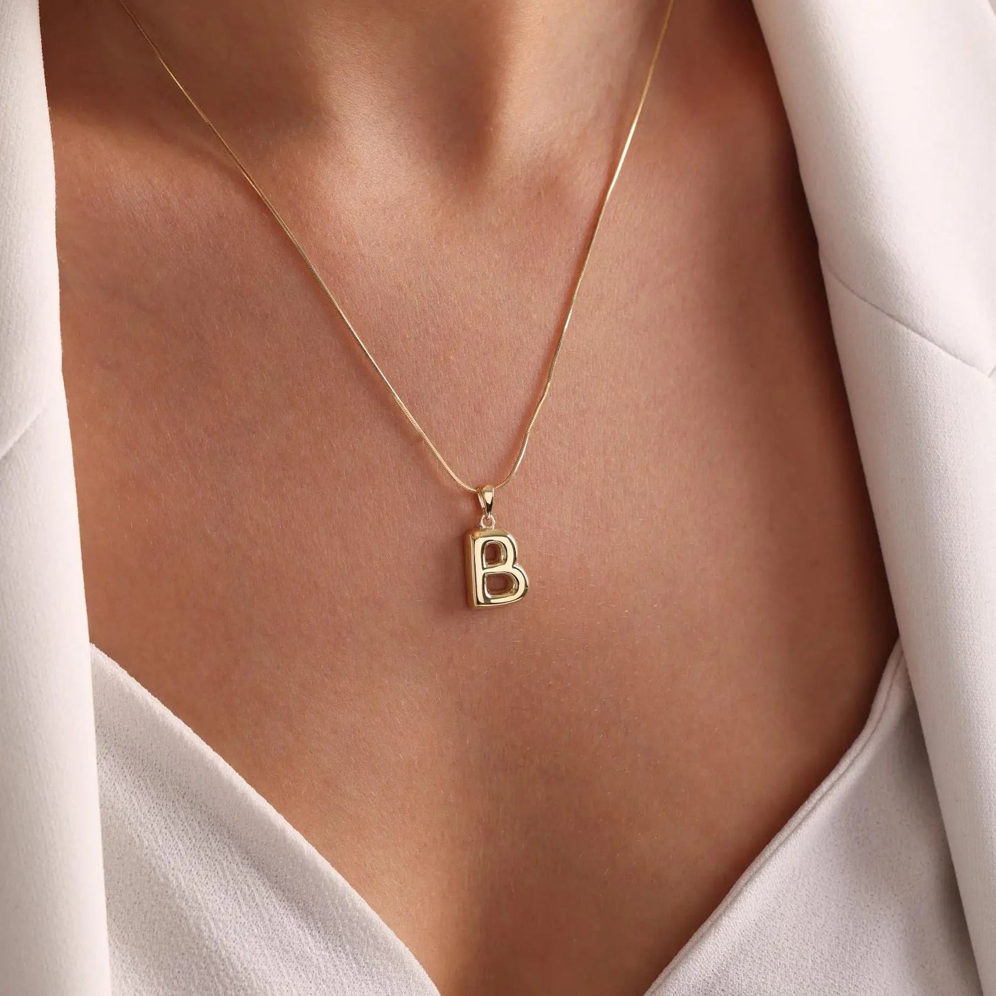 Custom Letter Bubble Necklace