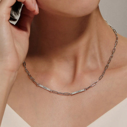 Custom Name Bar Necklace