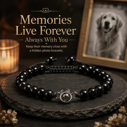 Custom Tiger Eye Photo Projection Bracelet