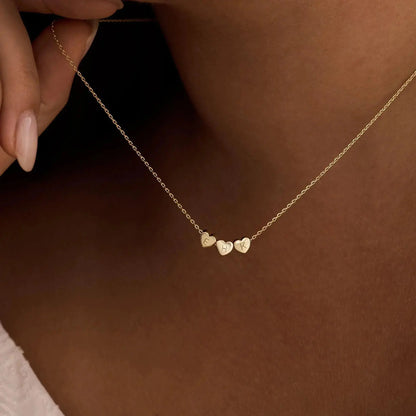 Custom Heart Initial Necklace