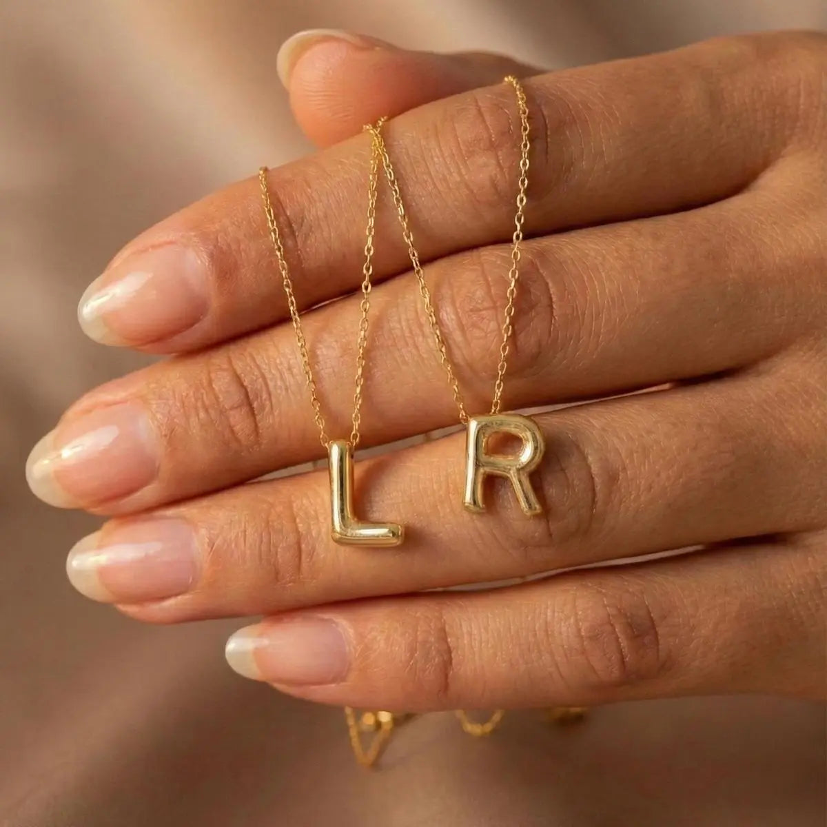 Custom Letter Bubble Necklace