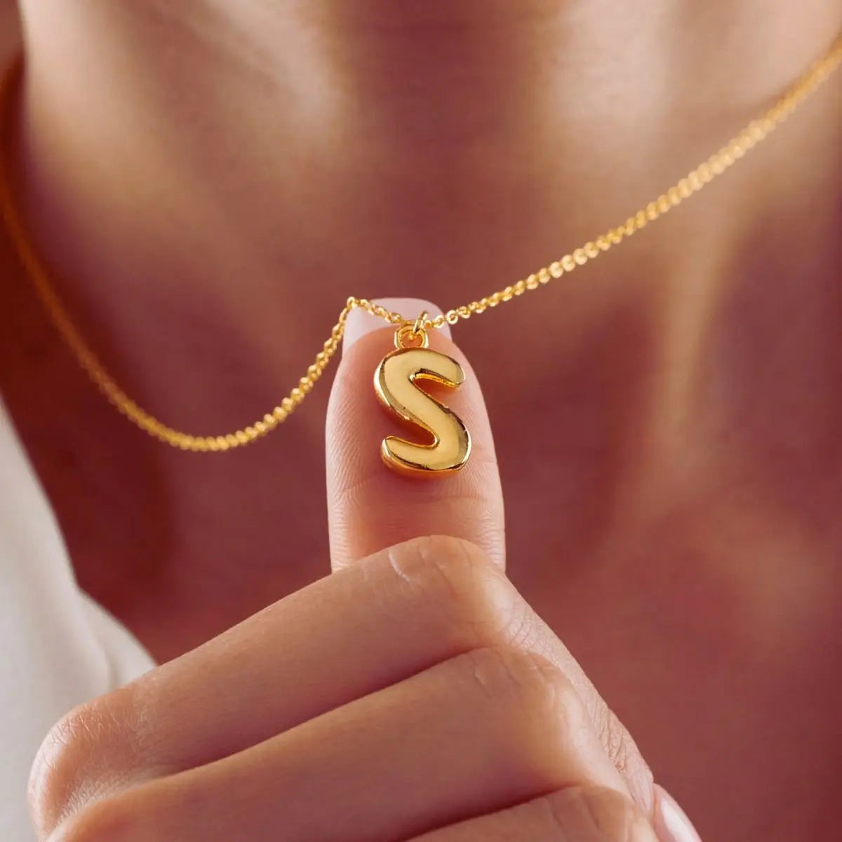 Custom Letter Bubble Necklace