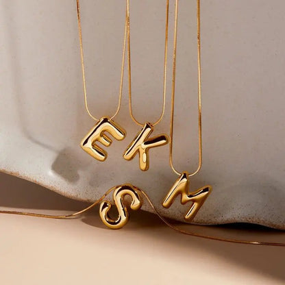 Custom Letter Bubble Necklace