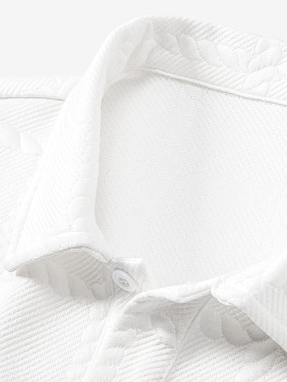 Stylish Jacquard Check Polo – Classic Fit