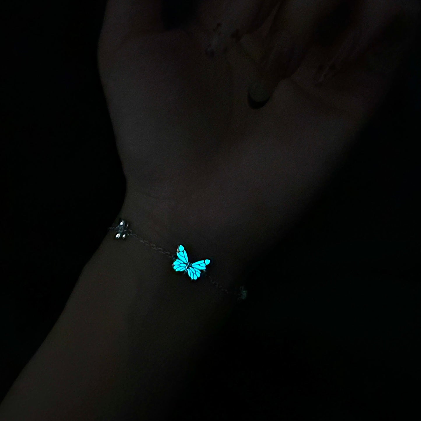 Luminous Dream Blue Butterfly Bracelet