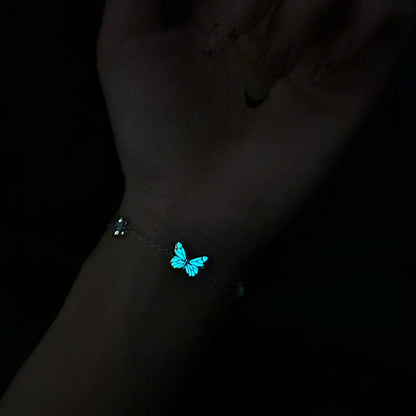 Luminous Dream Blue Butterfly Bracelet