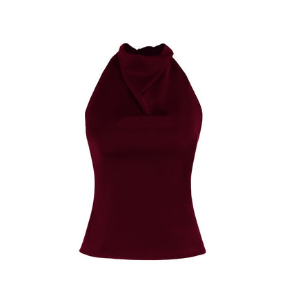 HENYA | Casual Sleeveless Summer Backless Top
