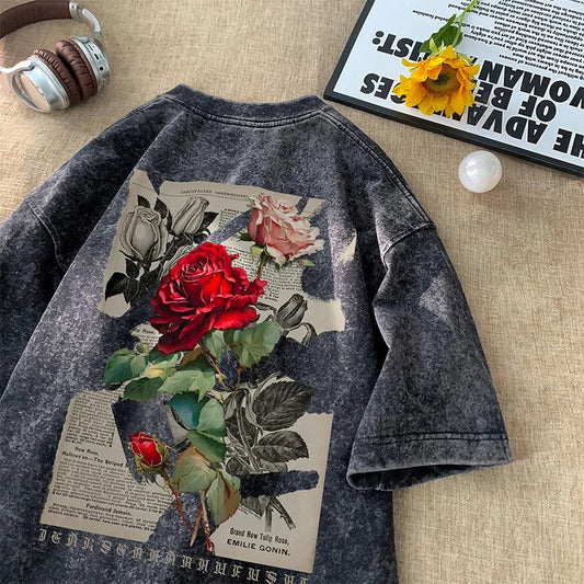 Vintage Washed Rose Street Tee