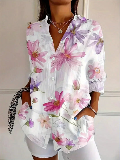Harper | Blouse with Colourful Print