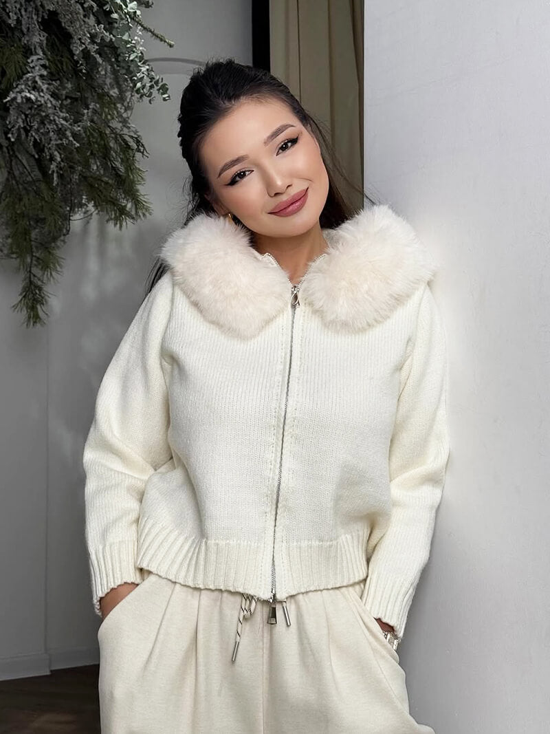 Alison elegant faux fur coat for a sophisticated look