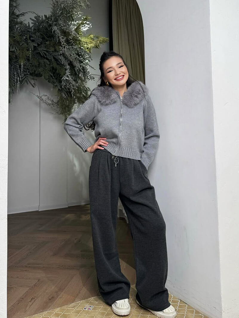 Alison elegant faux fur coat for a sophisticated look