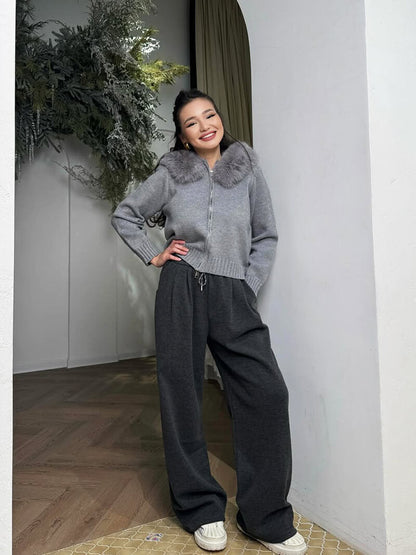 Alison elegant faux fur coat for a sophisticated look