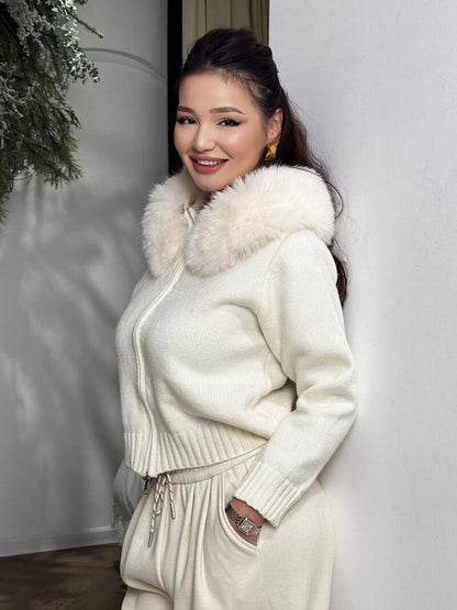 Alison elegant faux fur coat for a sophisticated look