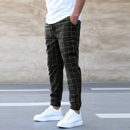 COLOMBO | Comfortable and stylish plaid joggers for men