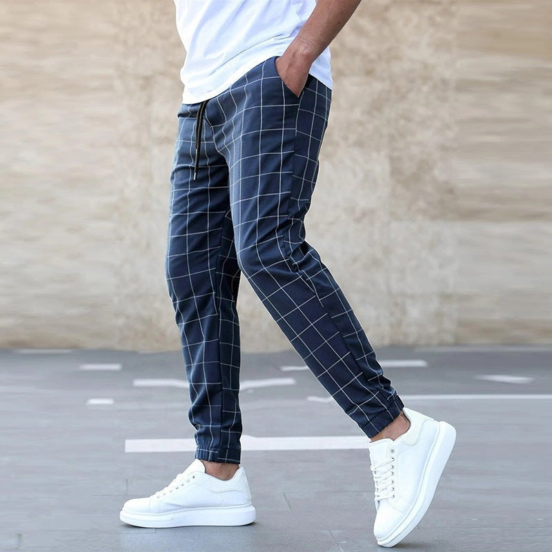 COLOMBO | Comfortable and stylish plaid joggers for men