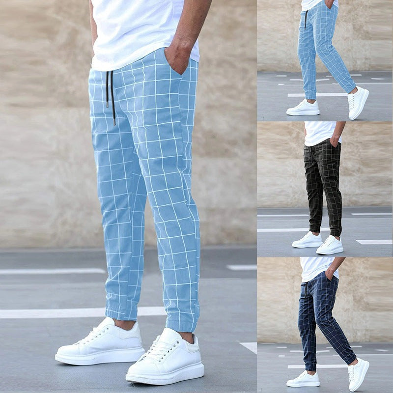 COLOMBO | Comfortable and stylish plaid joggers for men